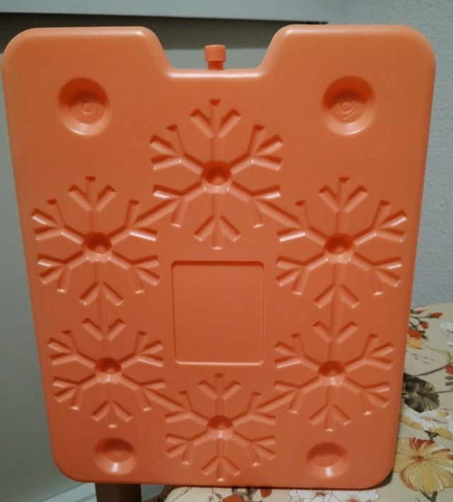 Bloque hielo nevera playa