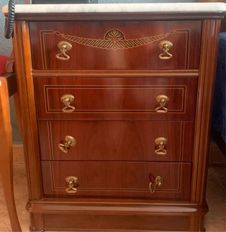 Dormitorio Caoba + Lámparas