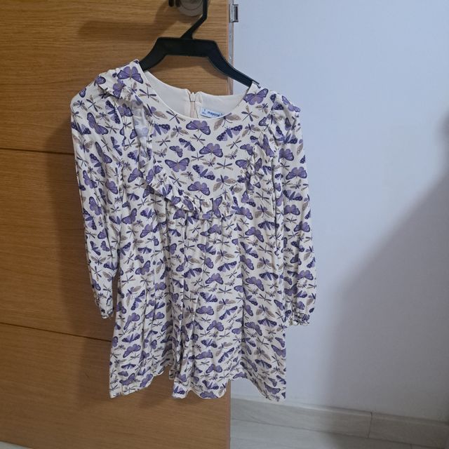 Vestido niña mariposas - Talla 7