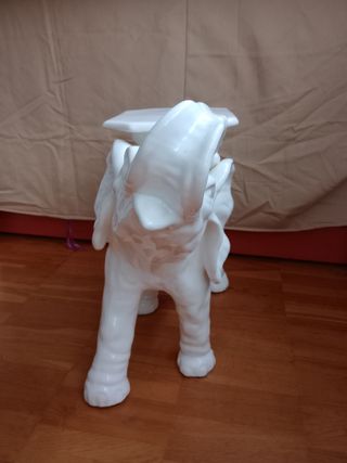 Elefante cerámica blanco