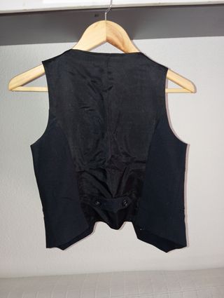Chaleco Zara Basic negro talla xs