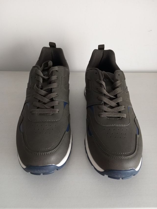 Zapatillas casual hombre caqui