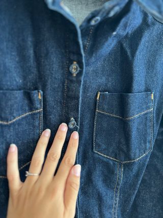 Camisa vaquera Zara azul