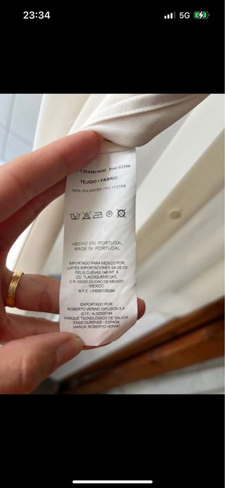 Blusa Roberto Verino blanca