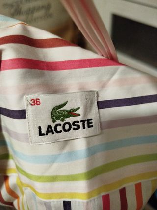 Blusa Lacoste mujer multicolor rayas