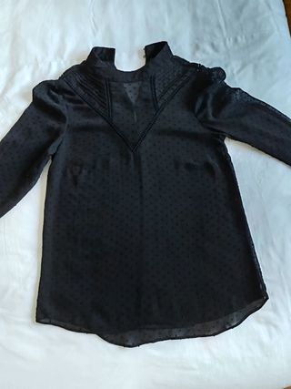 Blusa negra lunares - Talla única