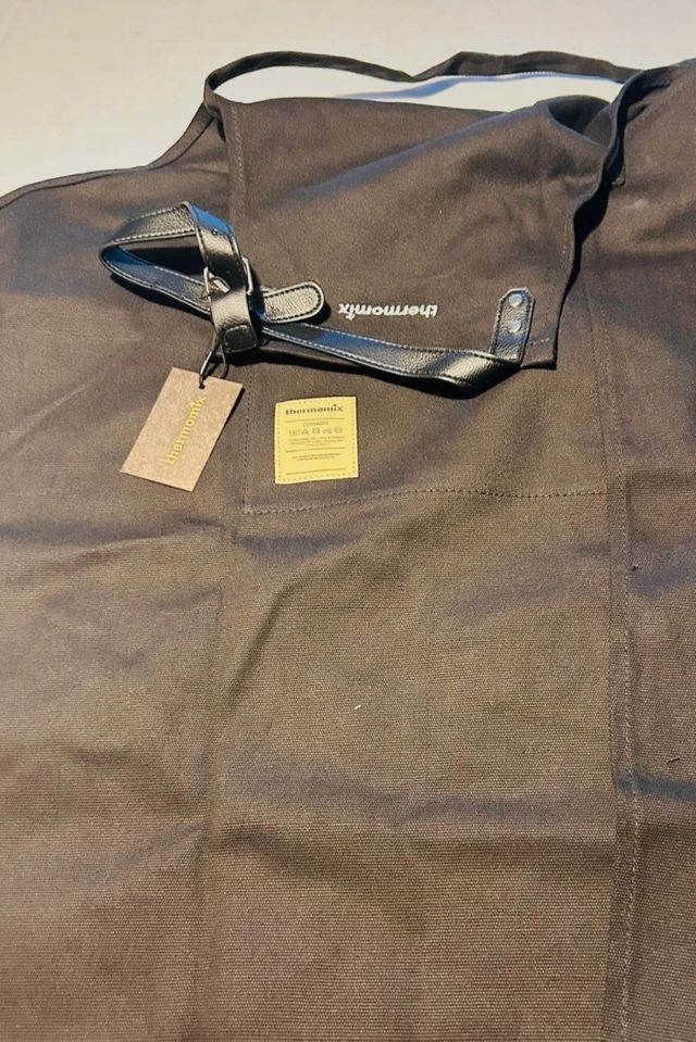 Delantal Thermomix - Negro - Cuero