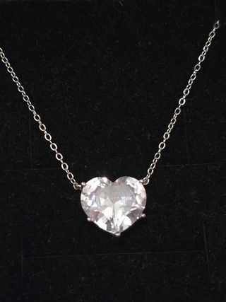 Collar corazón plata