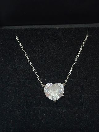 Collar corazón plata