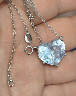 Collar corazón plata