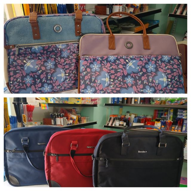 Bolsos y Portadocumentos - Azul y Morado