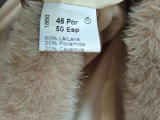 Abrigo largo beige Mazur