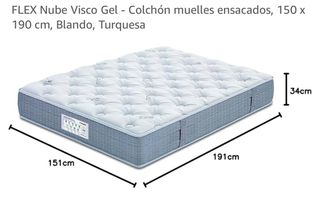 Colchón FLEX Nube Visco Gel 150x190