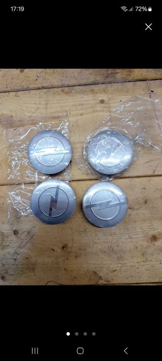 4 Tapas Llantas Opel - Plateadas