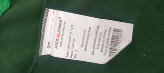 Cazadora chándal Genuine Products verde-blanca