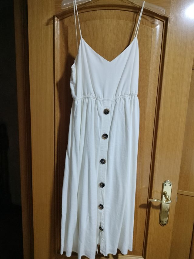 Vestido blanco verano - lazo espalda