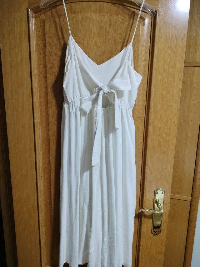 Vestido blanco verano - lazo espalda