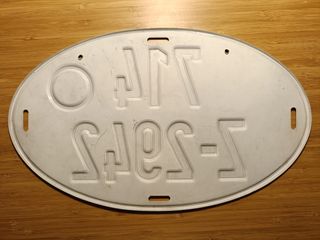 Dos matrículas militares alemanas antigüas