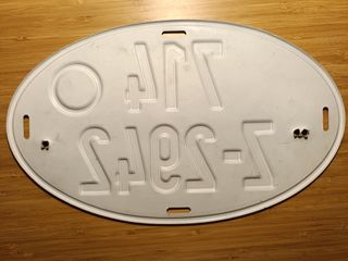 Dos matrículas militares alemanas antigüas