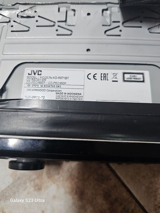 Radio Coche JVC KD-R871BT 1DIN