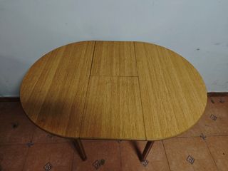 Mesa redonda extensible madera