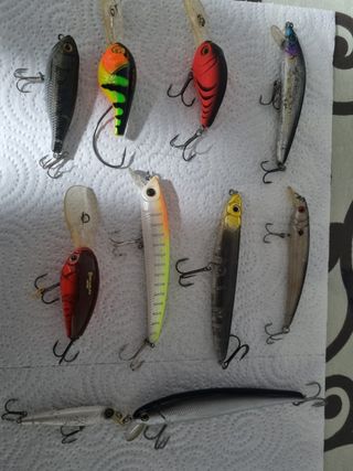 Lote Rapalas: 8 señuelos pesca