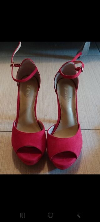 Sandali rossi tacco alto 37