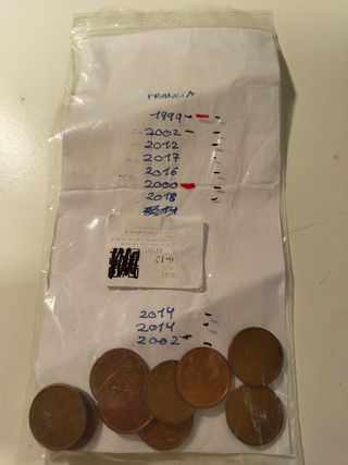 Monedas 1c España 2003-2019