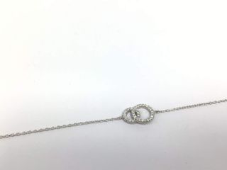 pulsera plata 925mm con piedra con circonita