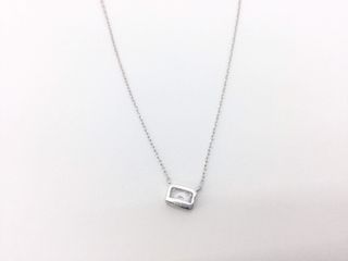 collar plata 925mm con piedra con circonita 19 5cm