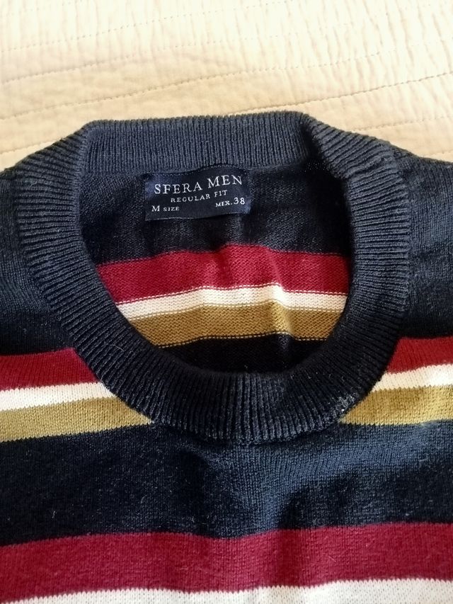 Jersey Sfera Men rayas multicolor talla M