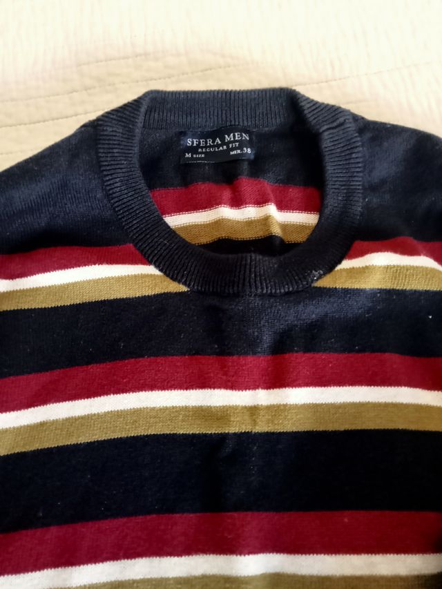 Jersey Sfera Men rayas multicolor talla M
