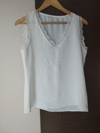 Blusa blanca The Closet