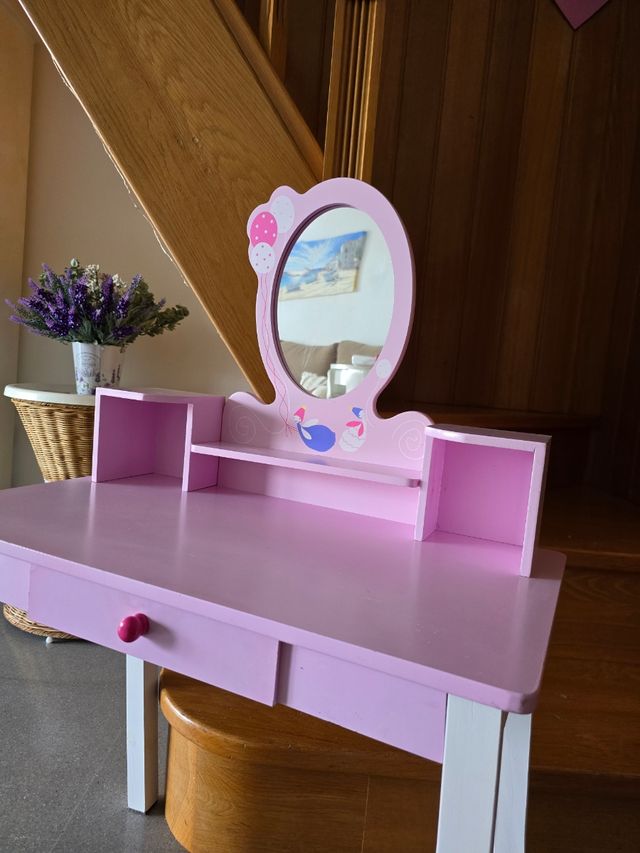 Tocador infantil rosa 