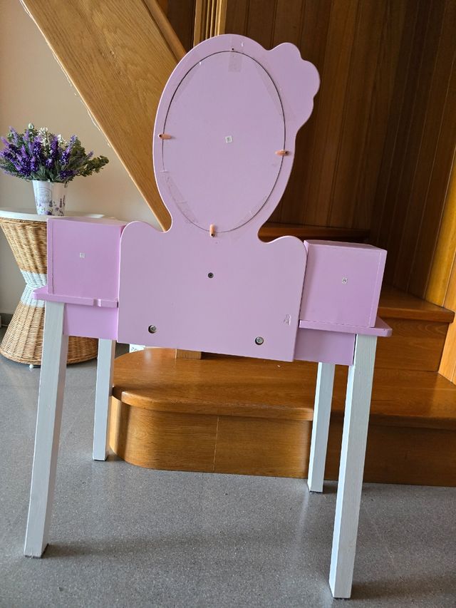 Tocador infantil rosa 