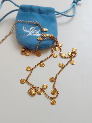 Cadena dorada acero inoxidable