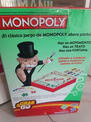 Monopoly Grab & Go: juego de viaje