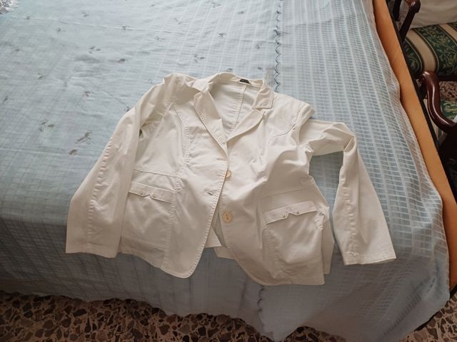 Giacca bianca cotone