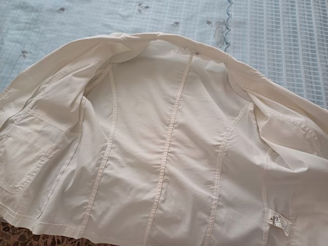 Giacca bianca cotone