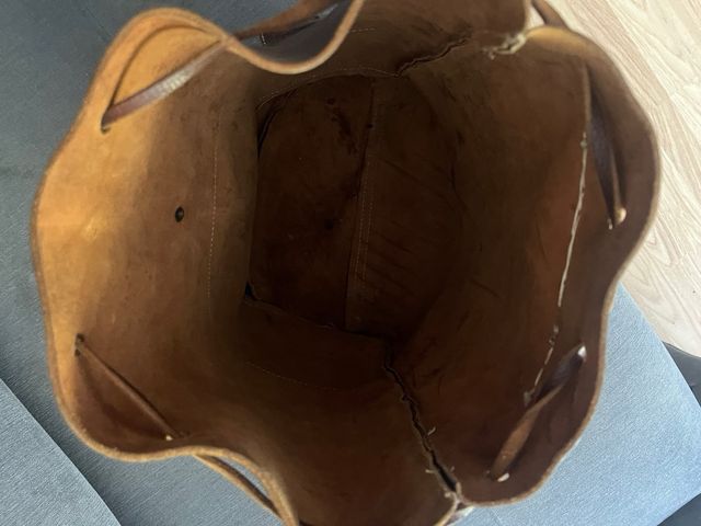 Mochila piel marrón