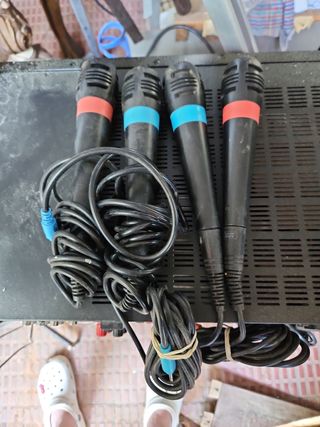 Micrófonos SingStar PS2 - PS3 4uds