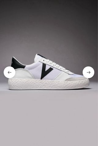 Sneakers V2 bianca con inserti neri