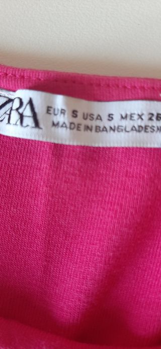 Vestito tubino Zara rosa fucsia