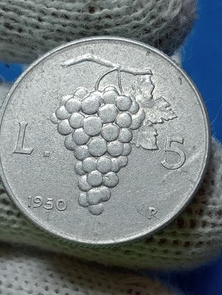 Monete Italia 5 & 10 Lire 1950