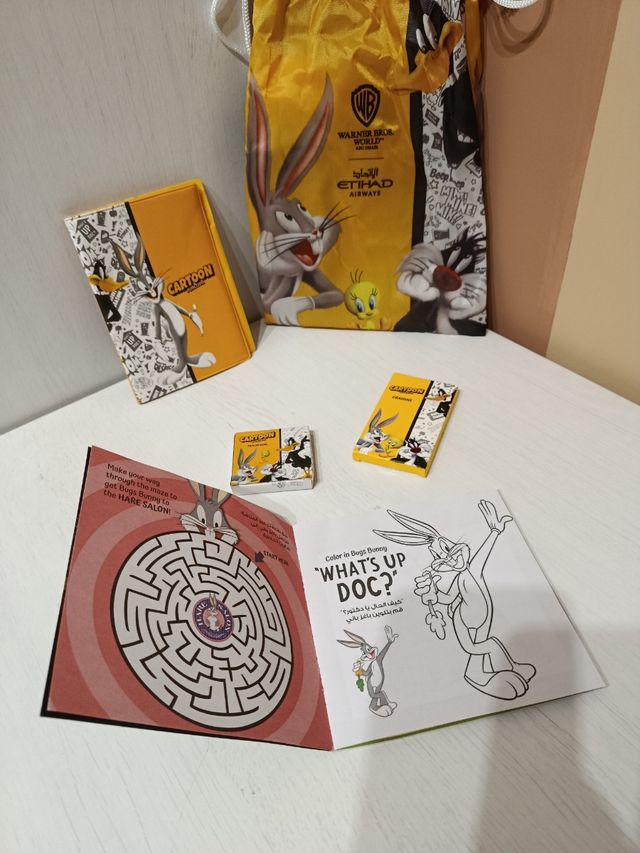 Set da viaggio Looney Tunes Etihad Airways