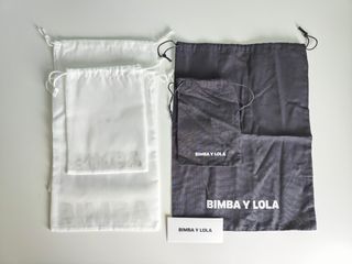3X2 BIMBA Y LOLA LOTE DE 9 BOLSAS DE TELA Y CARTÓN