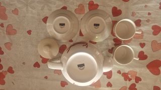 Set teiera tazzine Natale Ceramics