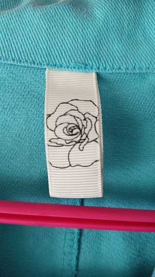 Chaqueta vaquera turquesa