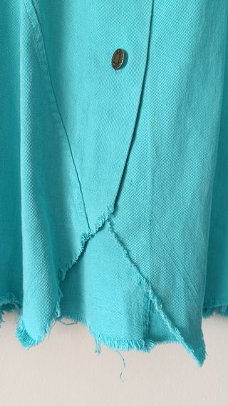 Chaqueta vaquera turquesa