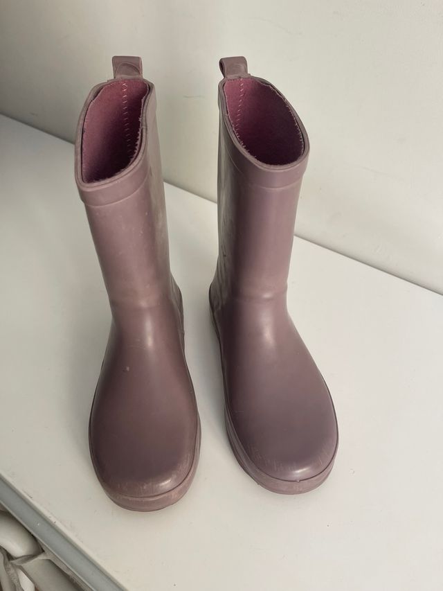 Botas lluvia niña talla 32 moradas